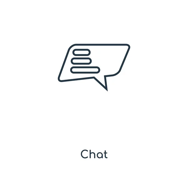 Chat Ikonra Trendi Design Stílusban Chat Ikonja Elszigetelt Fehér Background — Stock Vector