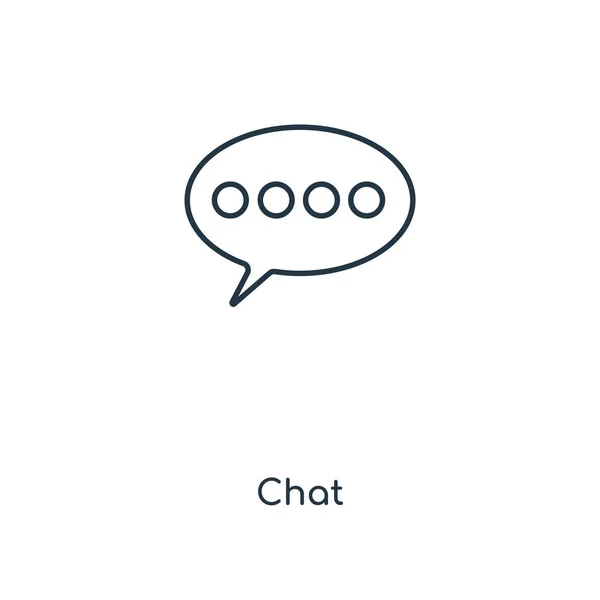 Icono Chat Estilo Diseño Moda Icono Chat Aislado Sobre Fondo — Vector de stock
