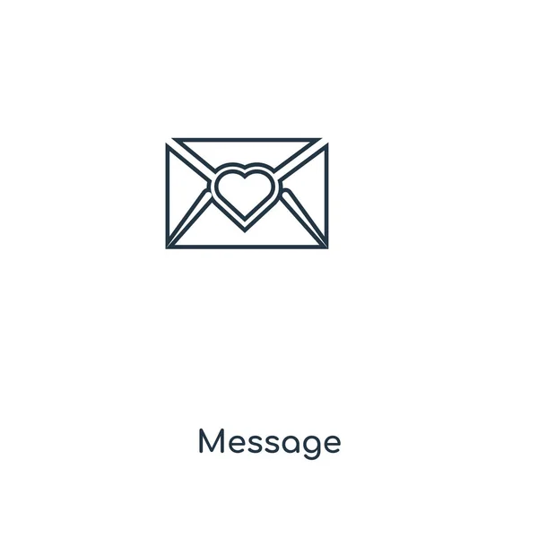 Icône Message Dans Style Design Mode Icône Message Isolé Sur — Image vectorielle