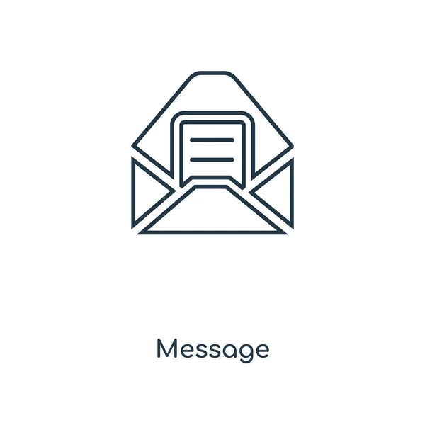 Botschafts Symbol Trendigen Design Stil Nachrichtensymbol Isoliert Auf Weißem Hintergrund — Stockvektor