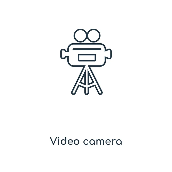 Icono Cámara Vídeo Estilo Diseño Moda Icono Cámara Vídeo Aislado — Vector de stock