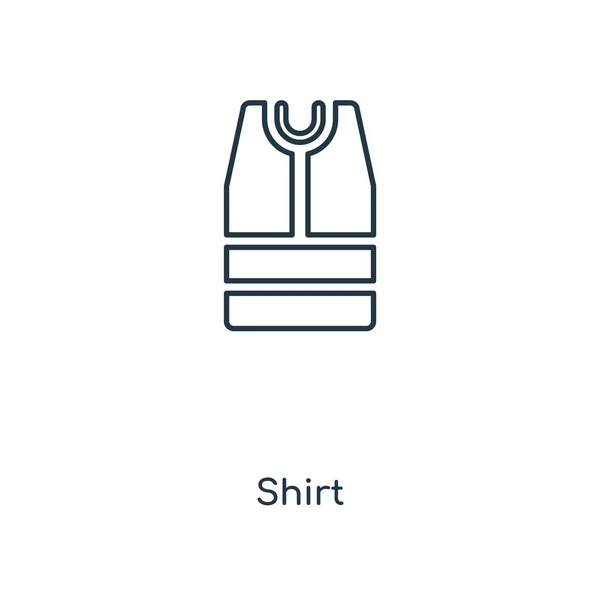 Icono Camisa Estilo Diseño Moda Icono Camisa Aislado Sobre Fondo — Vector de stock