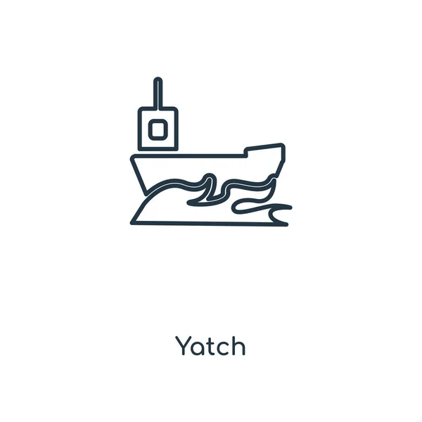 Icono Yatch Estilo Diseño Moda Ícono Yatch Aislado Sobre Fondo — Vector de stock