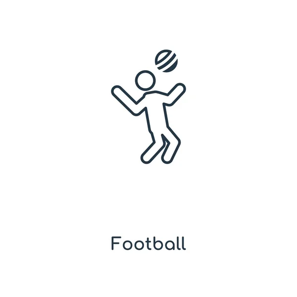 Икона Футбола Модном Стиле Дизайна Икона Футбола Выделена Белом Фоне — стоковый вектор