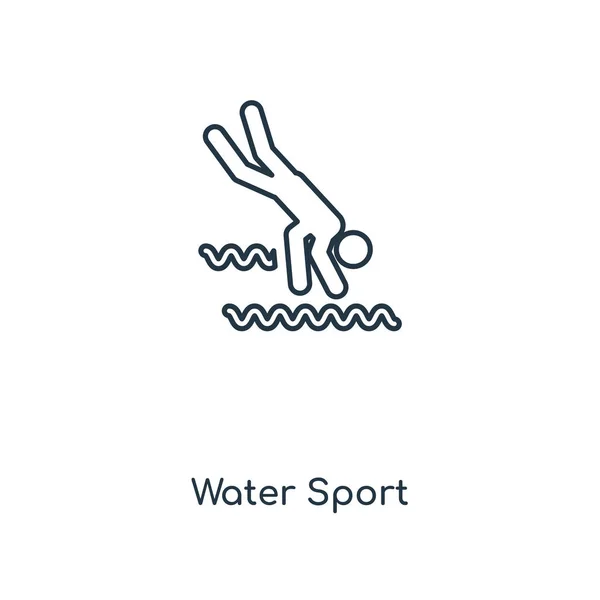 water sport icon in trendy design style. water sport icon isolated on white background. water sport vector icon simple and modern flat symbol for web site, mobile, logo, app, UI. water sport icon vector illustration, EPS10.