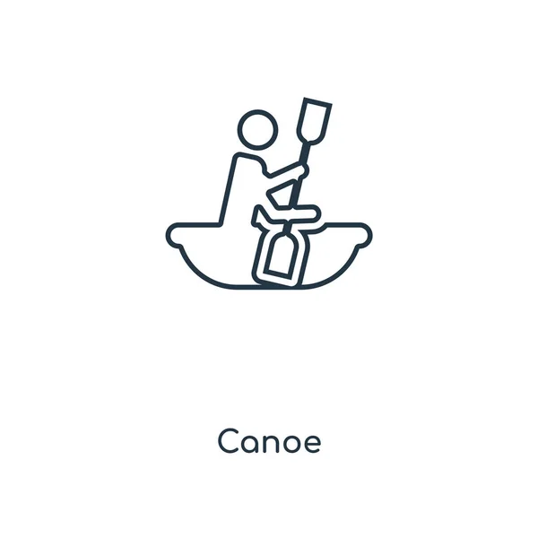 canoe icon in trendy design style. canoe icon isolated on white background. canoe vector icon simple and modern flat symbol for web site, mobile, logo, app, UI. canoe icon vector illustration, EPS10.