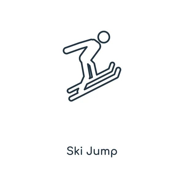 Het Pictogram Van Skischans Trendy Stijl Skischans Pictogram Geïsoleerd Een — Stockvector