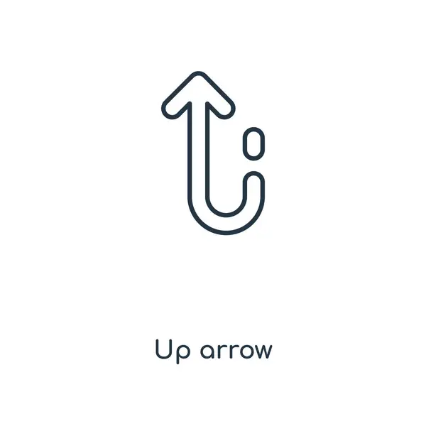 Pfeil Symbol Trendigen Design Stil Pfeil Nach Oben Symbol Isoliert — Stockvektor