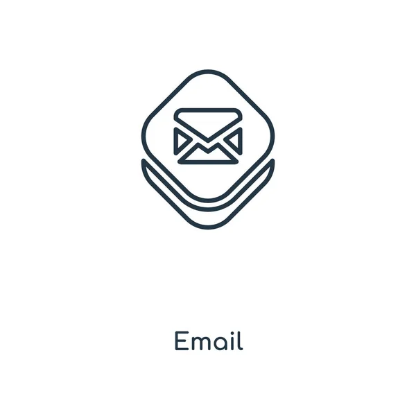 Icône Mail Dans Style Design Tendance Icône Mail Isolé Sur — Image vectorielle
