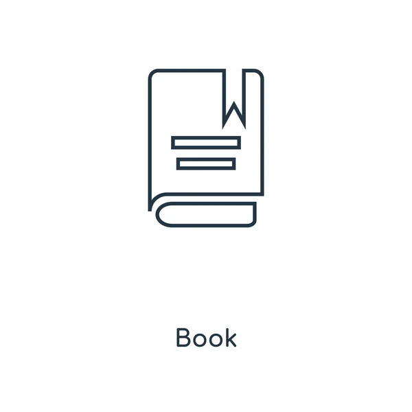 Иконка Книги Модном Стиле Дизайна Иконка Книги Изолированы Белом Фоне — стоковый вектор