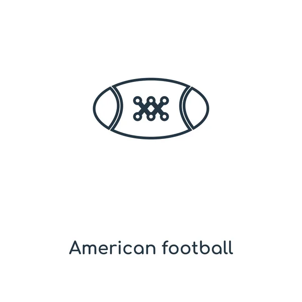 Americký Fotbal Ikony Módní Design Stylu Americký Fotbal Ikona Izolovaných — Stockový vektor