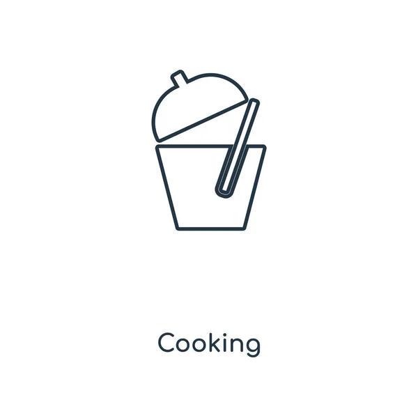 Kochikone Trendigen Design Stil Kochsymbol Isoliert Auf Weißem Hintergrund Kochvektorsymbol — Stockvektor