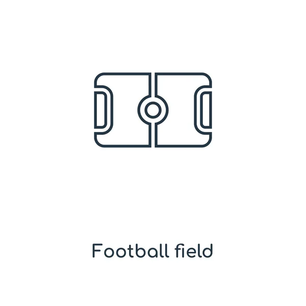 Икона Футбольного Поля Модном Стиле Дизайна Иконка Футбольного Поля Выделена — стоковый вектор