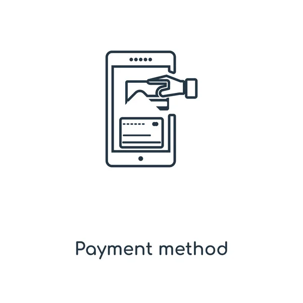 时尚设计风格的付款方式图标 在白色背景上隔离的付款方式图标 支付方式矢量图标简单而现代的平面符号为网站 付款方式图标向量例证 Eps10 — 图库矢量图片