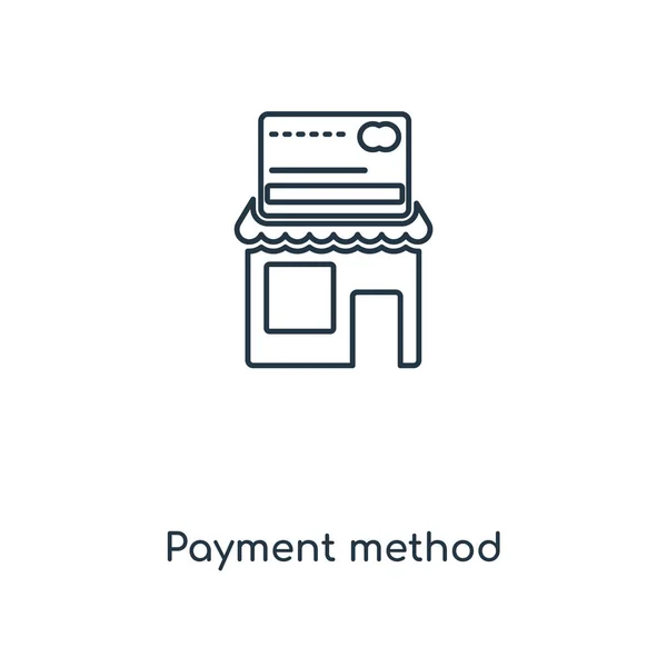 Ícone Método Pagamento Estilo Design Moderno Ícone Método Pagamento Isolado — Vetor de Stock