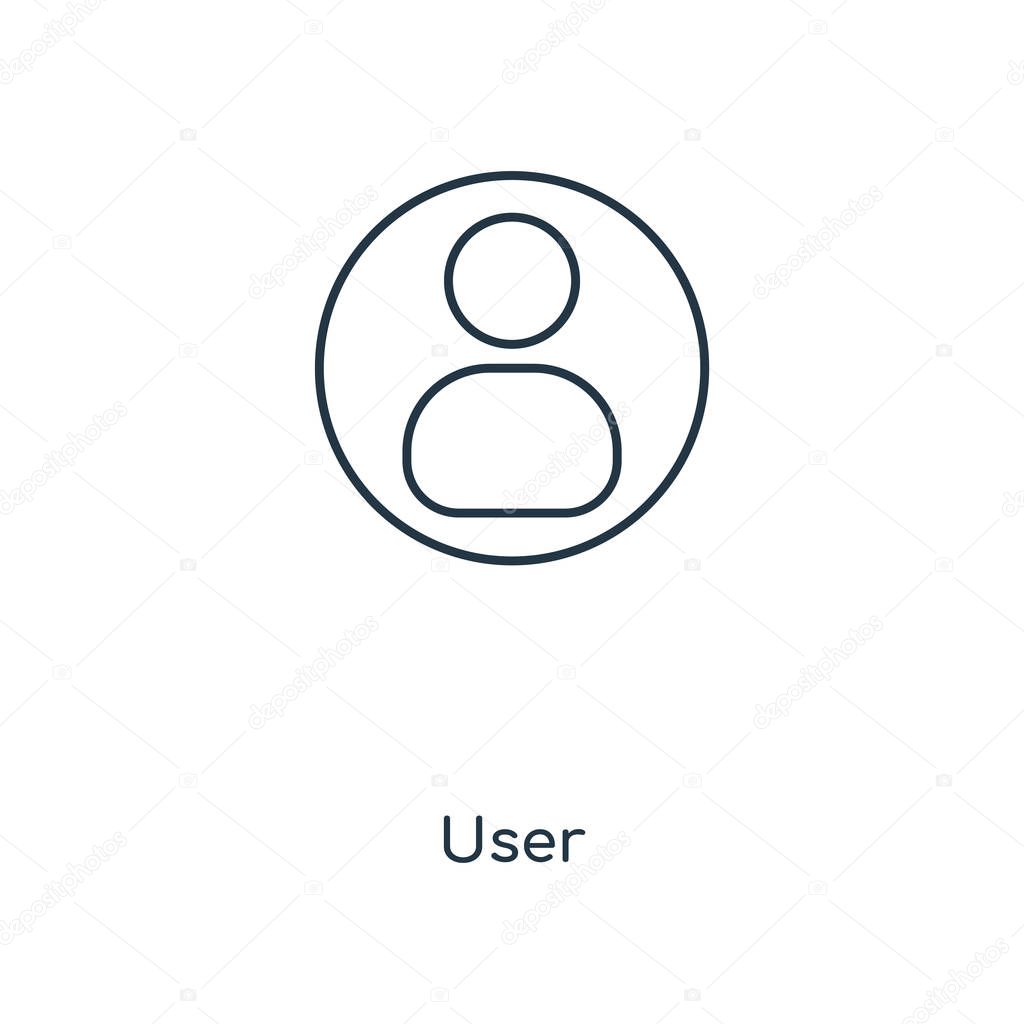 user icon in trendy design style. user icon isolated on white background. user vector icon simple and modern flat symbol for web site, mobile, logo, app, UI. user icon vector illustration, EPS10.