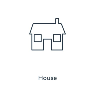 modaya uygun bir tasarım tarzı ev simgesi. Beyaz arka plan üzerinde izole ev simgesi. ev vektör simgesi basit ve modern düz simgesi web sitesi, mobil, logo, app, UI. House simge vektör çizim, Eps10.