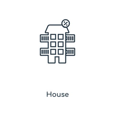 modaya uygun bir tasarım tarzı ev simgesi. Beyaz arka plan üzerinde izole ev simgesi. ev vektör simgesi basit ve modern düz simgesi web sitesi, mobil, logo, app, UI. House simge vektör çizim, Eps10.