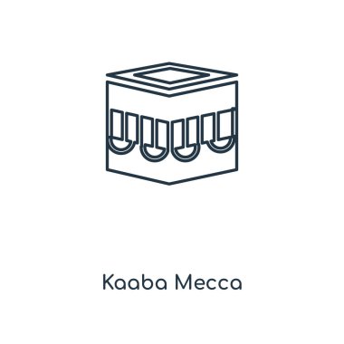 Kabe Mekke simgesi modaya uygun bir tasarım tarzı. Kabe Mekke simgesi beyaz arka plan üzerinde izole. Kabe Mekke vektör simgesi basit ve modern düz simgesi web sitesi, mobil, logo, app, UI. Kabe Mekke simge vektör çizim, Eps10.