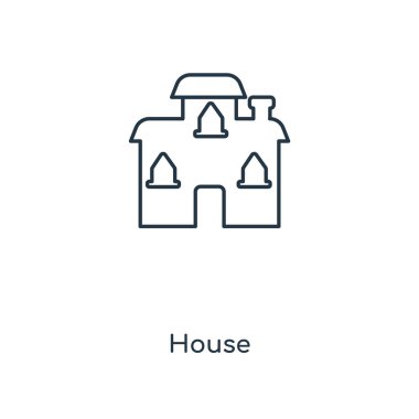 modaya uygun bir tasarım tarzı ev simgesi. Beyaz arka plan üzerinde izole ev simgesi. ev vektör simgesi basit ve modern düz simgesi web sitesi, mobil, logo, app, UI. House simge vektör çizim, Eps10.