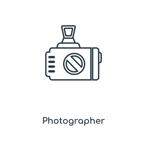 Photographer Icon Trendy Design Style Photographer Icon Isolated White Background — Stock Vector