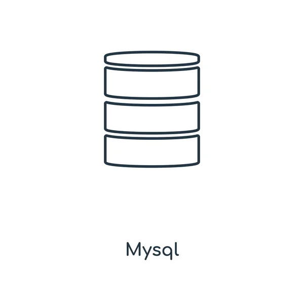 Значок Mysql Стилі Модного Дизайну Значок Mysql Ізольовано Білому Тлі — стоковий вектор