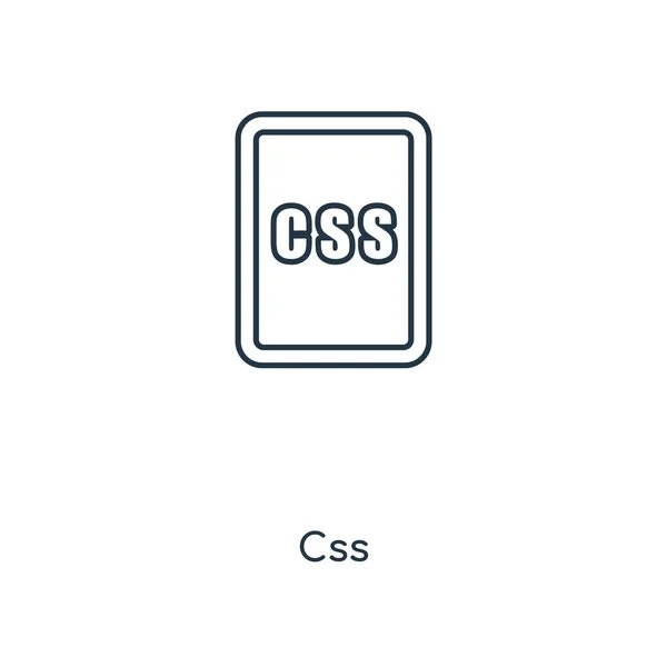 Icono Css Estilo Diseño Moda Css Icono Aislado Sobre Fondo — Archivo Imágenes Vectoriales