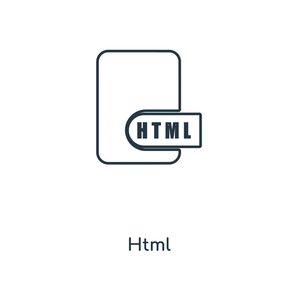 Ícone Html Estilo Design Moderno Ícone Html Isolado Fundo Branco — Vetor de Stock