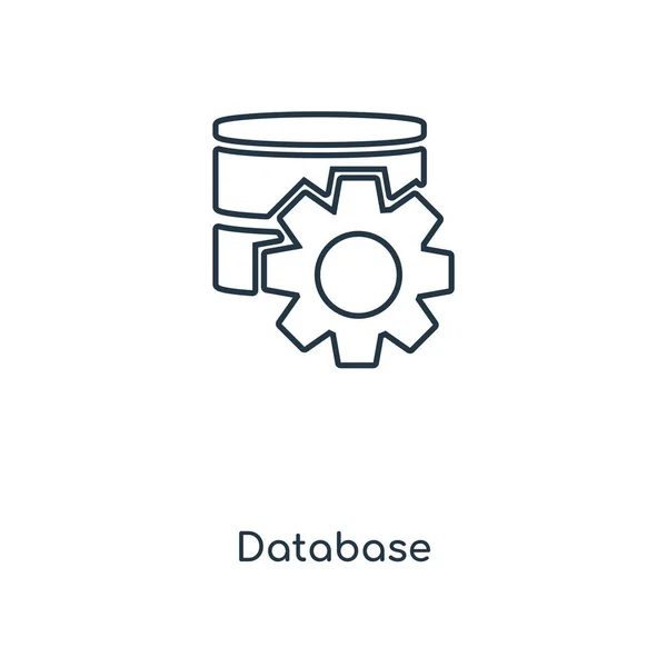 Icono Base Datos Estilo Diseño Moda Icono Base Datos Aislado — Vector de stock
