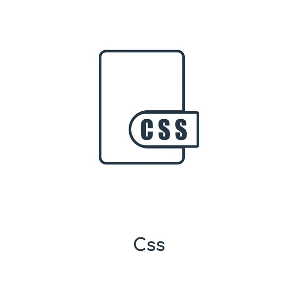 Icono Css Estilo Diseño Moda Css Icono Aislado Sobre Fondo — Archivo Imágenes Vectoriales