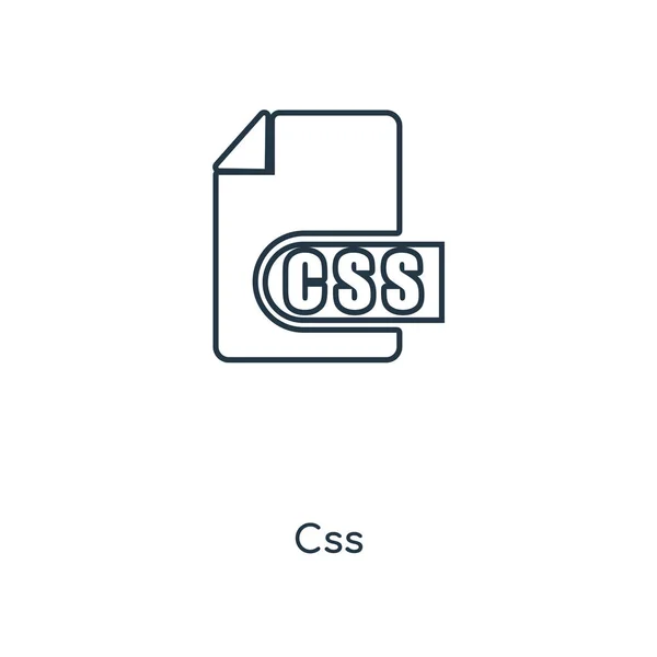 Icono Css Estilo Diseño Moda Css Icono Aislado Sobre Fondo — Archivo Imágenes Vectoriales