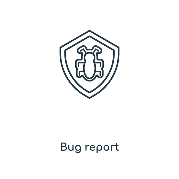 Fehlerbericht Symbol Trendigen Design Stil Fehlerbericht Symbol Isoliert Auf Weißem — Stockvektor