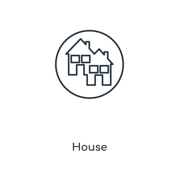 Icône Maison Dans Style Design Mode Icône Maison Isolée Sur — Image vectorielle