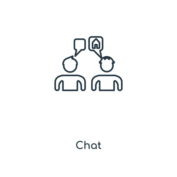 Icône Chat Dans Style Design Mode Icône Chat Isolé Sur — Image vectorielle