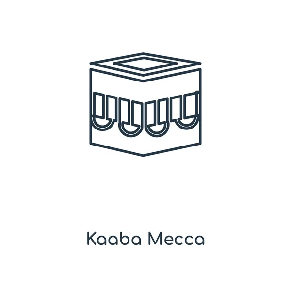 Kaaba Mekka Ikon Trendy Design Stil Kaaba Mekka Ikon Isolert – stockvektor