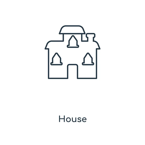 Icono Casa Estilo Diseño Moda Icono Casa Aislado Sobre Fondo — Archivo Imágenes Vectoriales