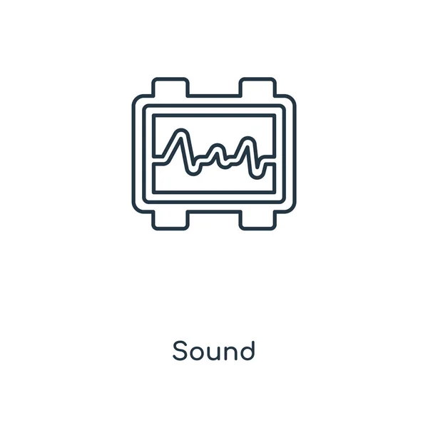 Ses Simgesini Modaya Uygun Bir Tasarım Tarzı Ses Simgesi Beyaz — Stok Vektör