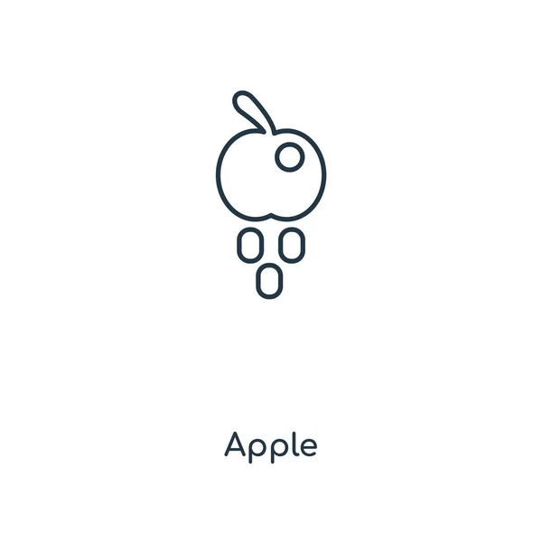 Icône Pomme Dans Style Design Mode Icône Pomme Isolé Sur — Image vectorielle