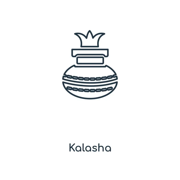 Icona Kalasha Stile Design Alla Moda Icona Kalasha Isolata Sfondo — Vettoriale Stock