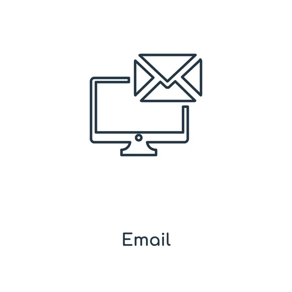新潮设计风格的电子邮件图标 在白色背景上隔离的电子邮件图标 电子邮件矢量图标简单和现代平面符号为网站 应用程序 电子邮件图标向量例证 Eps10 — 图库矢量图片