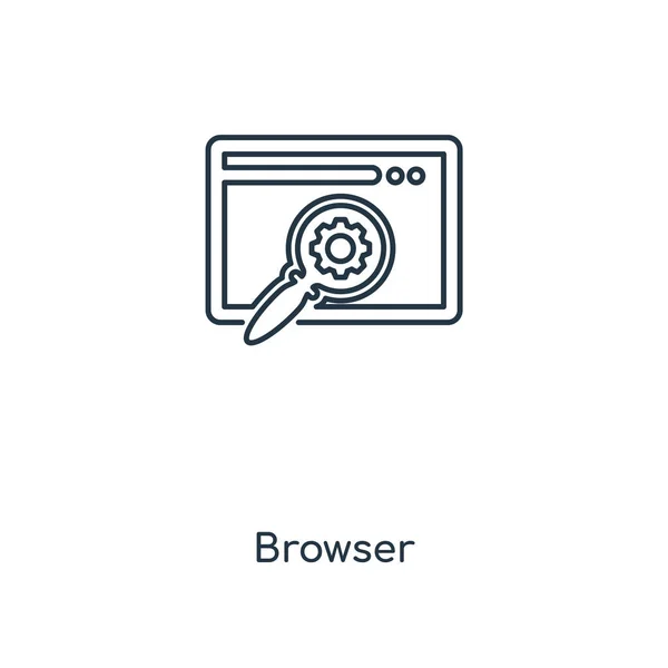 Icona Del Browser Stile Design Alla Moda Icona Del Browser — Vettoriale Stock