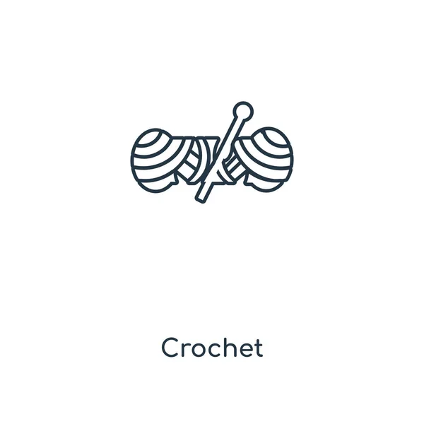 crochet icon in trendy design style. crochet icon isolated on white background. crochet vector icon simple and modern flat symbol for web site, mobile, logo, app, UI. crochet icon vector illustration, EPS10.