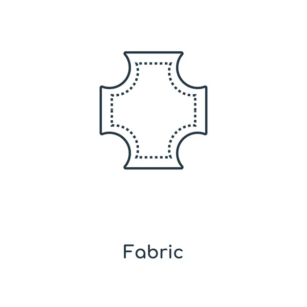 Fabric Ikona Módní Design Stylu Fabric Ikona Izolovaných Bílém Pozadí — Stockový vektor