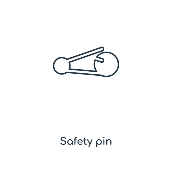 Icono Del Pasador Seguridad Estilo Diseño Moda Icono Del Pasador — Vector de stock