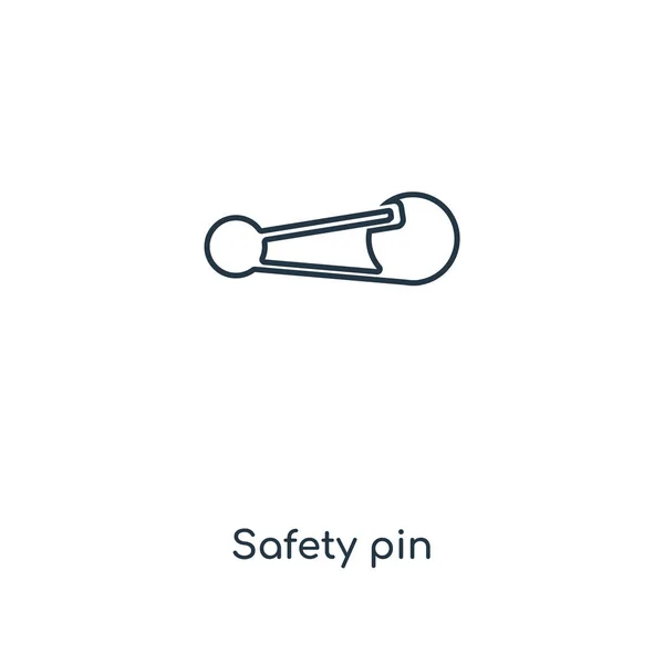 Icono Del Pasador Seguridad Estilo Diseño Moda Icono Del Pasador — Vector de stock