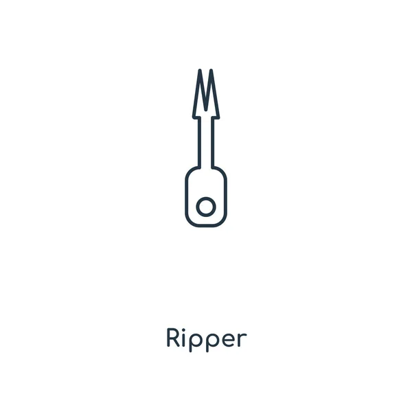 Ícone Ripper Estilo Design Moderno Ícone Ripper Isolado Fundo Branco — Vetor de Stock