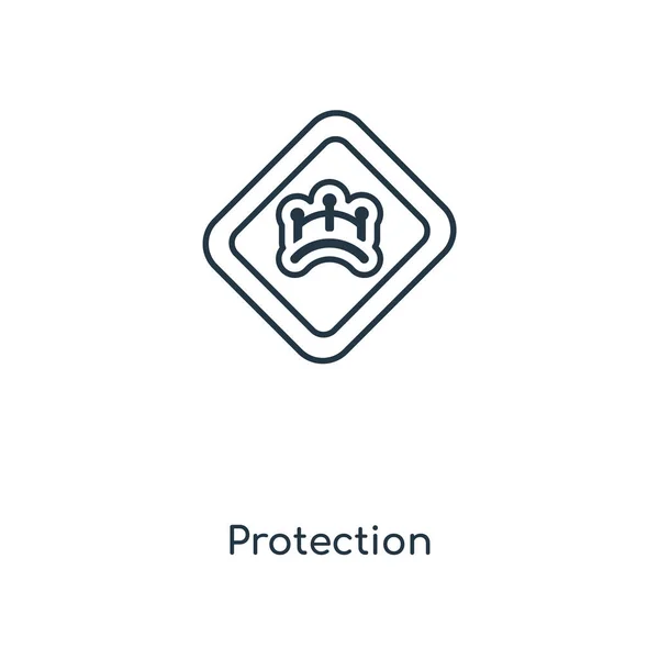 Protection Icon Trendy Design Style Protection Icon Isolated White Background — Stock Vector