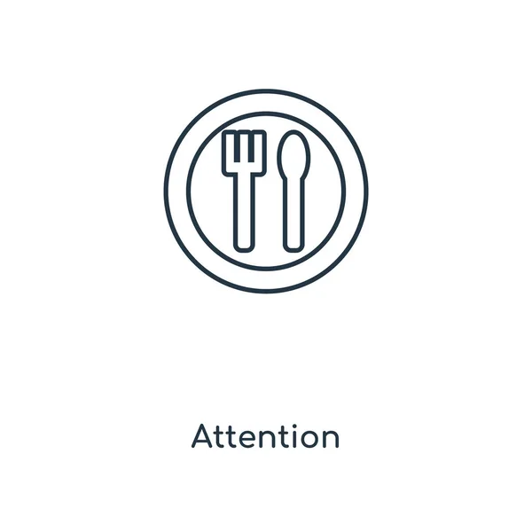 Icône Attention Dans Style Design Mode Icône Attention Isolée Sur — Image vectorielle