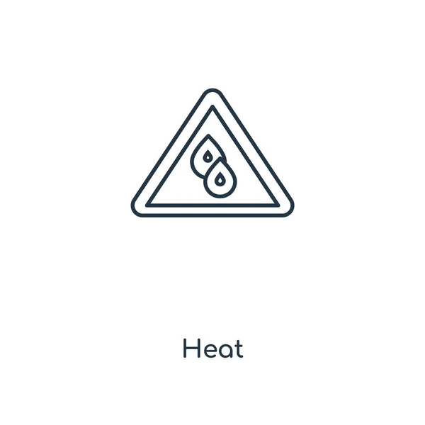 Icono Calor Estilo Diseño Moda Icono Calor Aislado Sobre Fondo — Archivo Imágenes Vectoriales