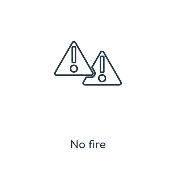 トレンディなデザイン スタイルで火アイコンがないです 火のアイコンが白い背景の分離なし 火ベクター アイコン シンプルでモダンなフラットの記号の Web サイト アプリケーション ない火災のアイコン — ストックベクタ